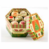 PVC BUNKA GLOSSTYLE BUNKE V ŠKATLI 14 KOSOV 5 CM 7 POSUTIH, 7 GLADKIH