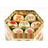 PVC BUNKA GLOSSTYLE BUNKE V ŠKATLI 14 KOSOV 5 CM 7 POSUTIH, 7 GLADKIH