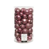 BUNKE ZA NOVOLETNO JELKO ROZA BARVE, 100/1, FI 80 MM