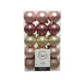 BUNKE ZA NOVOLETNO JELKO ROZA BARVE, 30/1, FI 60 MM