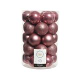 BUNKE ZA NOVOLETNO JELKO ROZA BARVE, 34/1, FI 80 MM