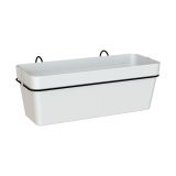 PE KORITO Z VODNO REZERVO CAPRI BALKONSKI SET BEL 50X28.5 CM