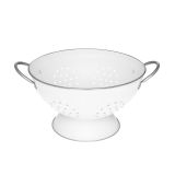 PRIPOMOČEK ZA ODCEJANJE MAKU CEDILO Z DVEMA ROČAJEMA 16.5 X21 CM BELO ALI ČRNO