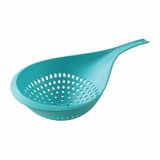 PRIPOMOČEK ZA ODCEJANJE CUISINE CEDILO 19CM Z ROČAJEM TURKIZNO MODER