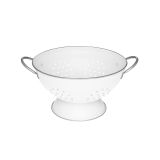 PRIPOMOČEK ZA ODCEJANJE MAKU CEDILO Z DVEMA ROČAJEMA 25 X14.3 CM BELO ALI ČRNO