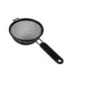 PRIPOMOČEK ZA ODCEJANJE METALTEX CEDILO Z ENIM ROČAJEM 10 CM INOX ČRNO