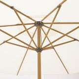 SENČNIK NATERIAL SREDINSKI AGORA D290 BEL ALU, JEKLO 200G 8 KOTNI