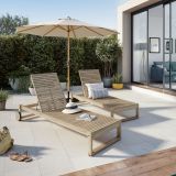 SENČNIK NATERIAL SREDINSKI AGORA D290 BEL ALU, JEKLO 200G 8 KOTNI