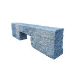 IZDELEK IZ GRANITA CESTNI ODTOČNI 12X25X100 KLESAN SVETLO SIV ODTOČNI