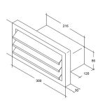 CEV ZA NAPO ETISAIR REŠETKA ZIDNA INOX 220
