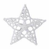 OKRASEK ZA JELKO GLOSSTYLE ČIPKA ANGEL, ZVONČEK ALI ZVEZDA SORTIRANO 10 CM