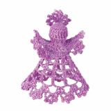 OKRASEK ZA JELKO GLOSSTYLE ČIPKA ANGEL, ZVONČEK ALI ZVEZDA SORTIRANO 10 CM