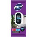 ČISTILO ZA STEKLO VORTEX VLAŽNI ROBČKI ZA STEKLENE POVRŠINE, OGLEDALA 48/1