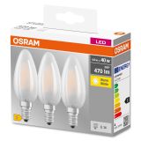 LED ŽARNICA E14 OSRAM CLB60 4W/840, MAT BASE RETROFIT, PAK/3