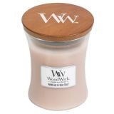 SVEČA V KOZARCU WOODWICK CLASSIC MEDIUM VANILLA & SEA SALT