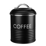 NAMENSKA DOZA GALICIJA COFFEE 12.5X12.5X17 ČRNA METALNA S POKROVOM