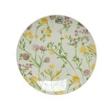 PLITVI KROŽNIK DECORIS CVETLICE PORCELAN 27X2CM