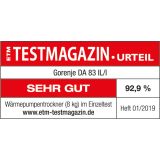 SUŠILNI STROJ GORENJE DA83IL/I TOPLOTNA ČRPALKA