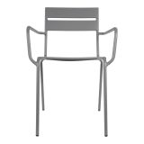 KOVINSKI STOL LESLI DA VINCI, NAKLADALEN, SIVI