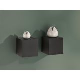 LESENA POLICA DADO ČRNA 150X150X150 MM