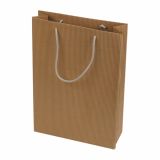 DARILNA VREČKA IZ E VALOVITE LEPENKE A4 NATUR 250X85X375 MM