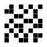 STENSKA PLOŠČICA CERAMICA COLOR JAVA MOZAIC BLACK-WHITE 25X25 DEKOR