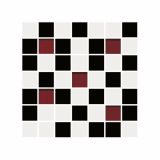 STENSKA PLOŠČICA CERAMICA KONSKIE MICHELLE WHITE-BLACK MOSAIC 20X20 DEKOR