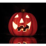 VSE ZA NOČ ČAROVNIC GLOSSTYLE BUČA FI 14 CM KERAMIČNA ZA ČAJNO SVEČKO