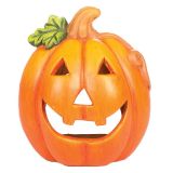 DEKOR.ZA NOČ ČAROVNIC GLOSSTYLE BUČA KERAMIČNA 11 CM PREMERA