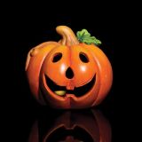 DEKOR.ZA NOČ ČAROVNIC GLOSSTYLE BUČA KERAMIČNA 11 CM PREMERA