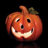 DEKOR.ZA NOČ ČAROVNIC GLOSSTYLE BUČA KERAMIČNA 11 CM PREMERA