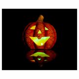 DEKOR.ZA NOČ ČAROVNIC GLOSSTYLE BUČA KERAMIČNA 11 CM SORTIRANO