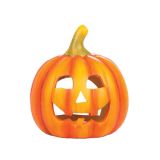 DEKOR.ZA NOČ ČAROVNIC GLOSSTYLE BUČA KERAMIČNA 19 CM PREMERA