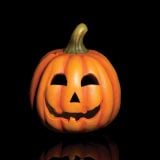 DEKOR.ZA NOČ ČAROVNIC GLOSSTYLE BUČA KERAMIČNA 19 CM PREMERA