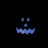 VSE ZA NOČ ČAROVNIC GLOSSTYLE BUČA KERAMIČNA 21 CM VIŠI NE Z LED LUČKO