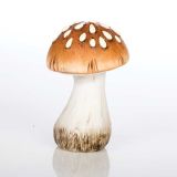 DEKOR.ZA NOČ ČAROVNIC GLOSSTYLE GOBA KERAMIČNA 15 CM