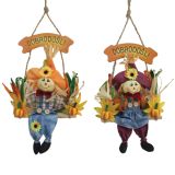 DEKOR.ZA NOČ ČAROVNIC GLOSSTYLE VISEČA SLAMNATA DEKORACIJ A 32/36 CM SORTIRANO