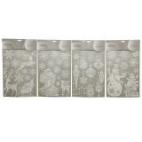 DEKORACIJA DECORIS BELE NALEPKE ZA OKNO SORT