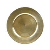 DEKORACIJA DECORIS KROŽNIK FI 33 CM, ZLAT PVC