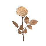 DEKORACIJA DECORIS ROŽA 57 CM BEŽ BARVE