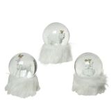 DEKORACIJA DECORIS SNEŽNA KROGLA Z ŽIVALCO FI 10 CM SORT