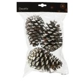 DEKORACIJA DECORIS STORŽI NARAVNI Z BELIMI KONICAMI 3/1