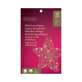 DEKORACIJA DECORIS ZVEZDA 4X20X20 CM ZLATA Z LED LUČKAMI 15 L