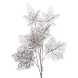 DEKORACIJA EVERLANDS VEJA S SREBRNIMI LISTI 85 CM