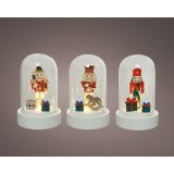 DEKORACIJA KROGLA Z LUČKO - HRESTAČ, 9 CM, SORT