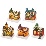 DEKORACIJA LUMINEO LED HIŠKA 10 CM TOPLO BELA