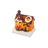 DEKORACIJA LUMINEO LED HIŠKA 10 CM TOPLO BELA