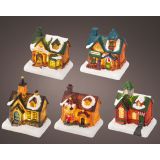 DEKORACIJA LUMINEO LED HIŠKA 10 CM TOPLO BELA