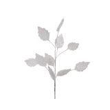 DEKORACIJA VEJICA Z LISTKI, BELA, DOLŽINA 70 CM