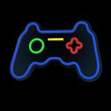DEKORAT. STENSKA SVETILKA FOREVER NEON LED GAMEPAD